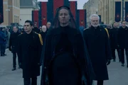 The Handmaid&rsquo;s Tale -- &ldquo;Ballet&rdquo; - Episode 502 -- June struggles to move on with her life in Toronto. Serena plans an elaborate memorial. Aunt Lydia and Janine prepare Esther for her first posting as a Handmaid. Nick (Max Minghella), Serena (Yvonne Strahovski) and Commander Lawrence (Bradley Whitford), shown.