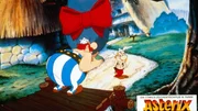 Asterix (re.) ist genervt: Sein Freund Obelix hat nur noch die h&uuml;bsche Falbala im Kopf.