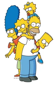 (19. Staffel) - Die Simpsons sind eine nicht allt&auml;gliche Familie: (v.l.n.r.) Marge, Lisa, Homer, Maggie und Bart ...