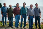 L-R: Craig Tester, Jack Begley, die Br&uuml;der Marty und Rick Lagina, David Blankenship und Alex Lagina wollen das Geheimnis der sagenumwobenen Insel "Oak Island" im Nordatlantik l&ouml;sen und einen wertvollen Schatz finden.