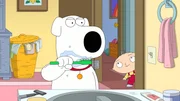 Brian Griffin (l.); Stewie Griffin (r.)