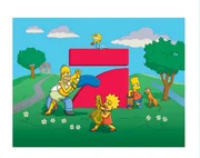 Die Simpsons - Folge 500: Homer (l.), Marge (2.v.l.), Lisa (vorne), Maggie (hinten) und Bart (r.) ...