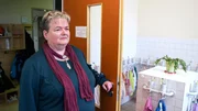 Die Sozialwissenschaftlerin Heike Liebsch in einer Kindertagesst&auml;tte Dresden. Hier war fr&uuml;her eine der gr&ouml;&szlig;ten Wochenkrippen der DDR.