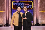 Die Kandidaten dieser Sendung: S&auml;nger und Songwriter Max Giesinger (l.) und S&auml;nger und Songwriter Johannes Oerding (r.).