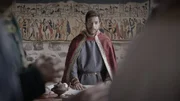 Roger II. (Luciano Falletta), K&ouml;nig von Sizilien, beim so genannten "Diwan", der Ratskammer, in seiner Kanzlei.