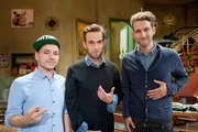 Die Band OK Kid (v. li. Raffi, Jonas Schubert, Moritz Rech) zu Gast bei Kurt Kr&ouml;mer.