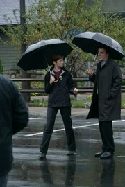 LAW & ORDER: CRIMINAL INTENT -- "Tru Luv" -- Pictured: (l-r) Julianne Nicholson as Detective Megan Wheeler, Chris Noth as Detective Mike Logan -- NBC Photo: Virginia Sherwood