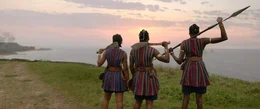 (v.li.): Nawi (Thuso Mbedu), Nanisca (Viola Davis), Amenza (Sheila Atim).