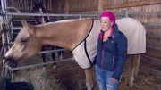 Nina Diester aus Ostfriesland mit ihrem f&uuml;nfj&auml;hrigen Palominowallach "Otto".
