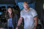 Dr. Kate Caldwell (Naomie Harris), Davis Okoye (Dwayne 'The Rock' Johnson)
