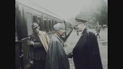 Hitler begr&uuml;&szlig;t Mussolini