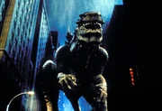 Als der Folge der franz&ouml;sischen Atombombentests im Muroroa-Atoll mutiert ein Reptil zu einem gigantischen Koloss: Godzilla!