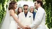 v.li.: Sofia Herrera (Adria Arjona), Ingrid Herrera (Gloria Estefan), Billy Herrera (Andy Garcia), Hernan Castillo (Pedro Dami&aacute;n), Adan Castillo (Diego Boneta).