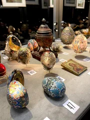 Die wertvolle Ostereiersammlung in der Schatzkammer des F&uuml;rstentums Liechtenstein in Vaduz.