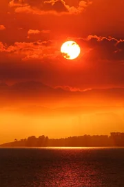 Sonnenuntergang auf Bruny Island.