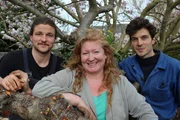 v.l.: David Rich, Charlie Dimmock, Harry Rich