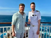 Reporter Ralf Herrmann (l.) mit HR Manager Christoph