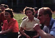 Picknick mit Prinzessin Elizabeth, Prinzessin Margaret und Prinz Philip &ndash; in Balmoral, 1946.