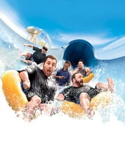 L-R: Marcus Higgins (David Spade), Lenny Feder (Adam Sandler), Kurt McKenzie (Chris Rock), Eric Lamonsoff (Kevin James) und Rob Hilliard (Rob Schneider)