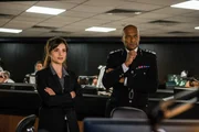 L-R: MI6 Jacquelin Marshall (Charlotte Riley), Chief Hazard (Colin Salmon).