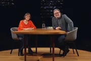Annette Kehnel und Moderator Wolfram Eilenberger