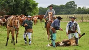 Gauchos bei der Arbeit auf der Estancia San Juan de Poriah&uacute; in Argentinien.