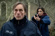 Hauptkommissarin Maria Voss (Nina Kunzendorf) stellt den Polizisten Lars Klapproth (Andr&eacute; Hennicke) zur Rede, mit dem sie in der Vergangenheit verbunden war.