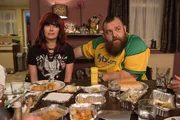 L-R: Julia Knight (Lena Headey), Ricky Knight (Nick Frost)