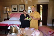 Monica Galetti and Christina Koto, head of housekeeping for La Residence