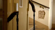 Schaden im Stiegenhaus.
