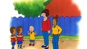 Caillou und seine Mutter lernen die neue Nachbarsfamilie kennen.