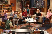 Eine ganz besondere Clique: Bernadette (Melissa Rauch, 2.v.r.), Howard (Simon Helberg, 3.v.l.), Amy (Mayim Bialik, M.), Sheldon (Jim Parsons, 3.v.r.), Leonard (Johnny Galecki, l.), Penny (Kaley Cuoco, r.) und Raj (Kunal Nayyar, 2.v.l.) ... Eine ganz besondere Clique: Bernadette (Melissa Rauch, 2.v.r.), Howard (Simon Helberg, 3.v.l.), Amy (Mayim Bialik, M.), Sheldon (Jim Parsons, 3.v.r.), Leonard (Johnny Galecki, l.), Penny (Kaley Cuoco, r.) und Raj (Kunal Nayyar, 2.v.l.) ...