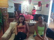 Jas and Tas complaining at the welcome home party that Nikkie Whitehead prepared.