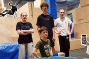 Sara, Till, Lia und Lenny (vorne M.)