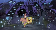 Selbst die gruseligsten Meeresbewohner k&ouml;nnen die gute Laune von Patrick (l.) und Spongebob (r.) nicht tr&uuml;ben ...