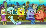 Die kindische Art von Spongebob (3.v.r.) geht nicht nur Thadd&auml;us (2.v.l.) auf die Nerven ...