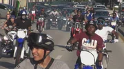 Im Pulk nicht zu stoppen: Die "South Florida Free Rider" erobern die Stra&szlig;en der Stadt.