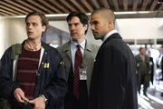 (left to right) Matthew Gubler, Thomas Gibson and Shemar Moore star in CRIMINAL MINDS on the CBS Television Network.