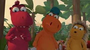 Oskar, Kokosnuss und Matilda sind gespannt, wie es weitergeht.
