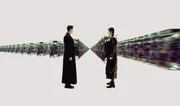 Eine ungew&ouml;hnliche Liebesgeschichte: Neo (Keanu Reeves, l.) und Trinity (Carrie-Anne Moss).