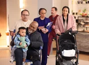 CHICAGO MED -- "These Are Not the Droids You are Looking For" Episode 9004 -- Pictured: (l-r) Greg Alan Williams as Bert Goodwin, S. Epatha Merkerson as Sharon Goodwin, Nicolette Robinson as Tara Goodwin