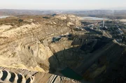 Luftaufnahme der von der chinesischen Firma Zijin Mining betriebenen Kupfermine in Bor, Serbien