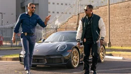 L - R: Will Smith als Mike Lowrey, Martin Lawrence als Marcus Burnett