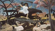 "La Guerre ou la chevauch&eacute;e de la discorde" wurde 1894 von Henri Rousseau gemalt und ist heute im Mus&eacute;e d'Orsay zu sehen.Zur ARTE-Sendung  Der Maler Henri Rousseau oder Die Geburt der Moderne  2: &bdquo;La Guerre ou la chevauch&eacute;e de la discorde&ldquo; wurde 1894 von Henri Rousseau gemalt und ist heute im Mus&eacute;e d&rsquo;Orsay zu sehen.  &copy; RMN-Grand Palais (Mus&eacute;e d'Orsay) / DR  Foto: ARTE France  Honorarfreie Verwendung nur im Zusammenhang mit genannter Sendung und bei folgender Nennung "Bild: Sendeanstalt/Copyright". Andere Verwendungen nur nach vorheriger Absprache: ARTE-Bildredaktion, Silke W&ouml;lk Tel.: +33 3 881 422 25, E-Mail: bildredaktion@arte.tv