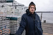 Robert Harris is the captain on the Four H fishing vessel. Yarmouth in Nova Scotia receives Canada's largest lobster catch each year from the crisp, clear waters off shore from the province. Robert Harris is the captain on the Four H fishing vessel. Yarmouth in Nova Scotia receives Canada's largest lobster catch each year from the crisp, clear waters off shore from the province.