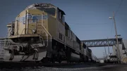 Union Pacific SD70M Lokomotive am Union Station Bahnhof