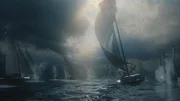 Scorpion Recon: Die Chesapeake Flottille im Gefecht mit der britischen Flotte vor Cedar Point im Krieg von 1812. Die Flottille wurde zusammengezogen, um Washington gegen einen Angriff der Briten zu verteidigen.