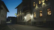 Aufnahme vom Gasthaus zur Post, es ist das letzte Gasthaus im Ort.