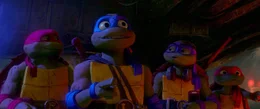 L-R: Raphael, Leonardo, Donatello und Michelangelo