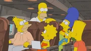 (v.l.n.r.) Grampa; Homer; Lisa; Marge; Maggie; Bart (v.l.n.r.) Grampa; Homer; Lisa; Marge; Maggie; Bart